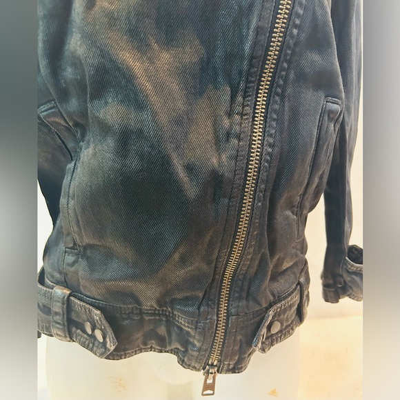 New with tags coated All Saints black jacket. Size 4 USA. So cool. - Picture 7 of 12